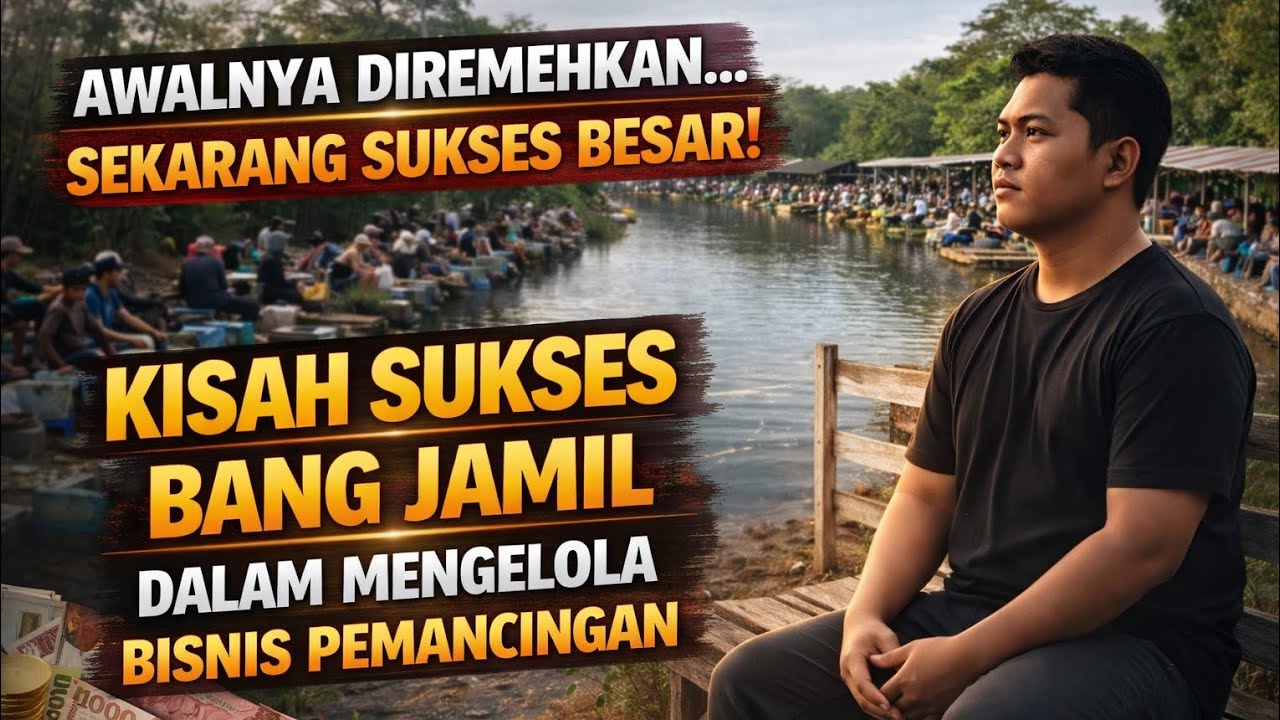 KISAH SUKSES BANG JAMIL! Dari Nol Hingga Sukses Mengelola Bisnis Kolam Pemancingan Ramai Setiap Hari
