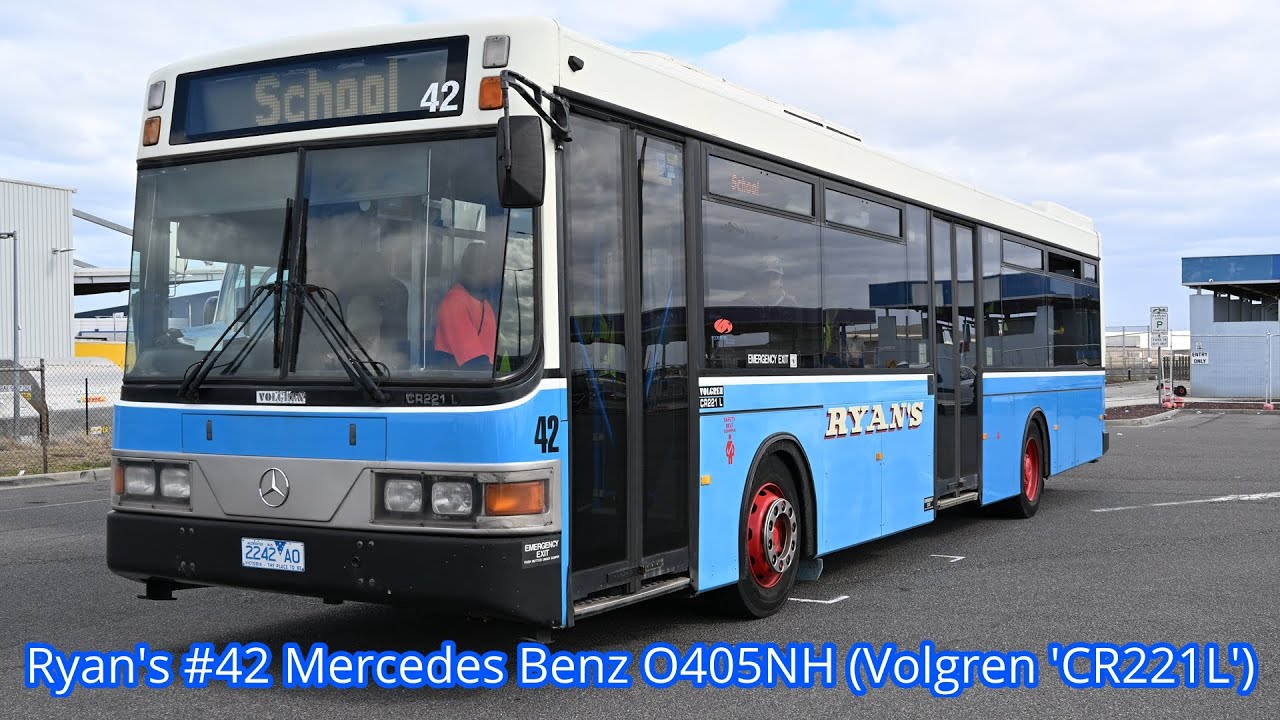 Ryan's #42 Mercedes Benz O405NH (Volgren 'CR221L') - YouTube