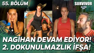 SURVIVOR ALL STAR 2024 NAGİHAN DEVAM DEDİ! 2. DOKUNULMAZLIK POTA İFŞA OLDU 55. BÖLÜM CANLI İZLE TV 8