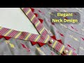 Kurti Front Neck Design with V Placket Easy Cutting and Stitching || Placket Kurti@RR Fashion Point