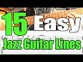 15 Jazz Guitar Licks For Beginners - Dorian, Ionian & Mixolydian Modes - Lesson With Tabs & Analysis