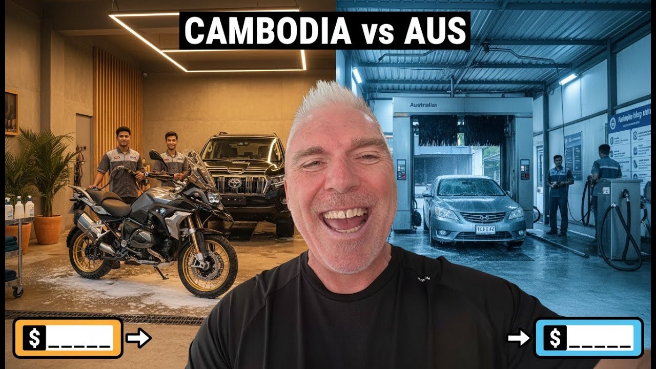 Я заказал химчистку машины и мотоцикла в Камбодже — разница в цене просто невероятная.