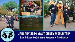 January 2024 Walt Disney World Trip | Day 4 (Last Day): Animal Kingdom + Trip Review!!