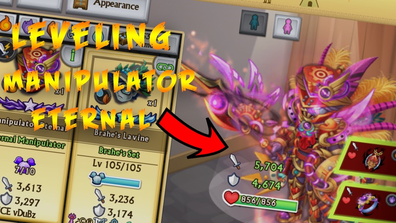 Knights And Dragons - Abomination Raid LEVELLING Manipulator Eternal