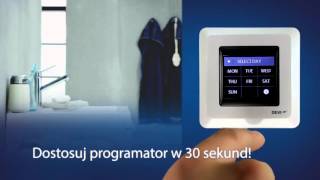 Termostat sterownik elektryczne ogrzewanie podłogoweDevireg Touch -  www.elektrocieplo.pl