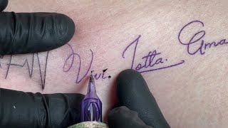 Script tattoo | Real time