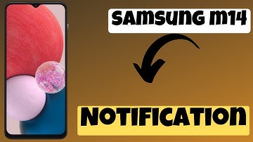 Notification settings || How to enable notifications SAMSUNG GALAXY M14
