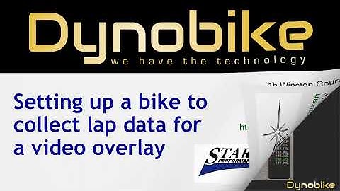 Update: Dynobike video on setting up a Starlane lap timer for RaceRender video overlay