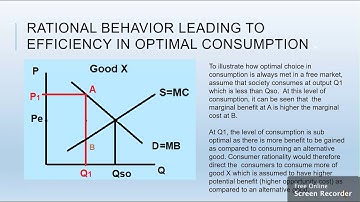 Rational Choice and Efficiency In Resource Allocation, Part 1