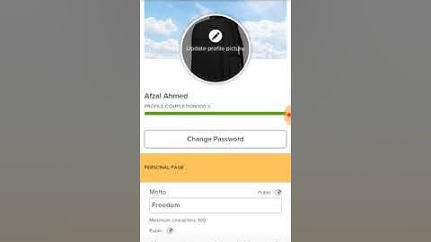how to complete wow app personal page 100% in Urdu / Hindi