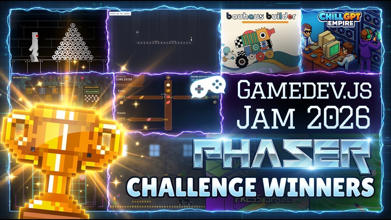 🏆 Phaser Challenge Winners 👾 Gamedev.js Jam 2026 - YouTube