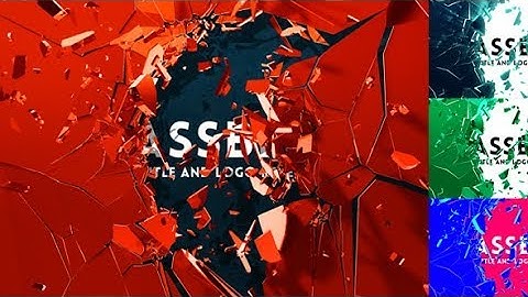 After Effects Template: Glass Break Reveal