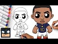 How to draw kylian mbappe  world cup 2022