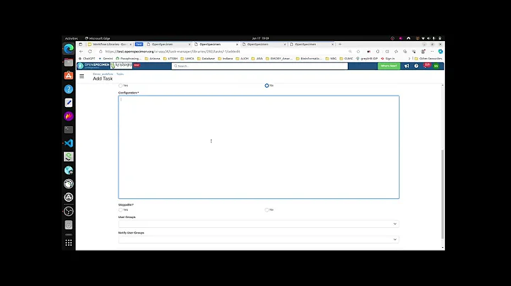 OpenSpecimen Training: Workflow Libraries