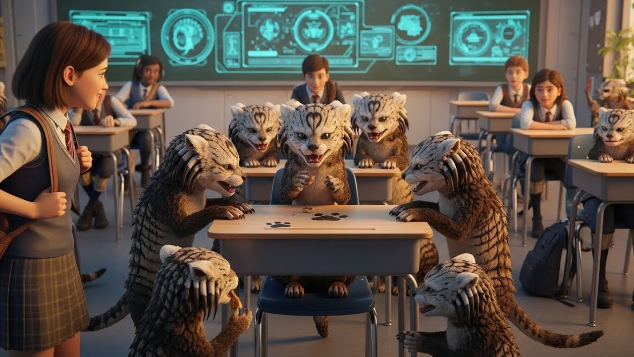 The Human Student Gave Her Lunch to a Predator Cub — Next Day the Whole Pack Guarded Her Seat