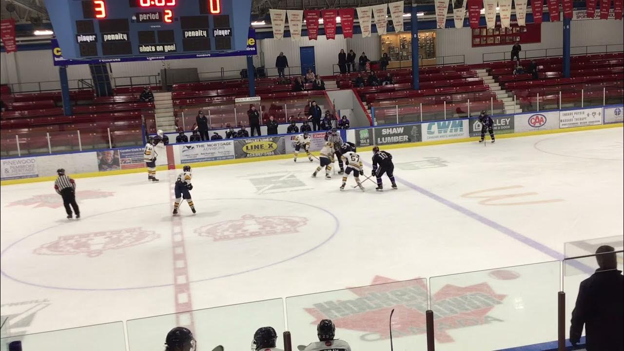2023/24 U18 AA gold Eagles vs Rideau period 2… Pembroke silver stick YouTube
