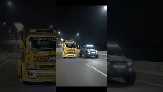 truk cabe mini modifikasi vs maung pindad di jalan tol #fyp #truck #gas