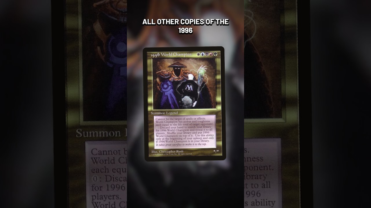 This MTG Card Could Be More Valuable Than the 1/1 One Ring! - YouTube