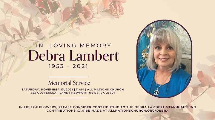 Debra Lambert Memorial Service
