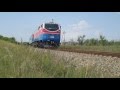 Тепловоз ТЭ33А-0210 с пригородным поездом №6813 Троицк - Кустанай