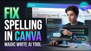 Check Spelling in Canva Using Magic Write | Full Tutorial