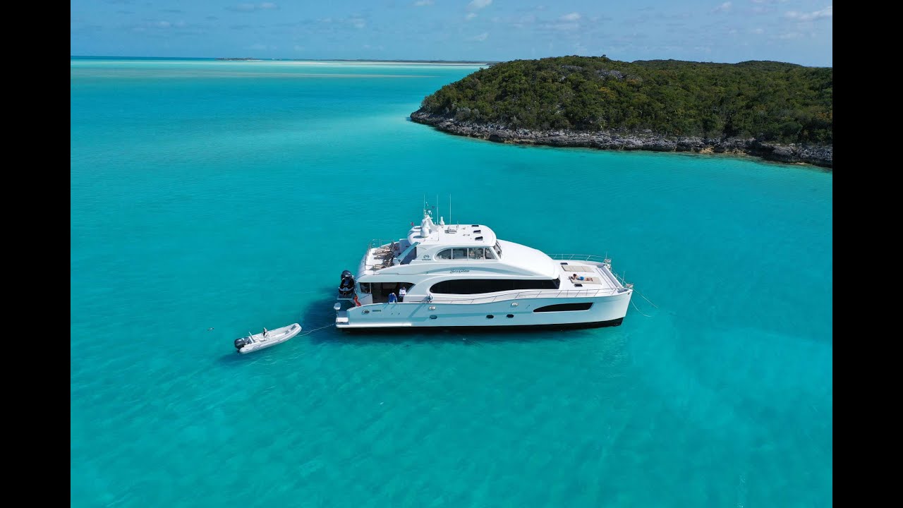 ⁣SeaGlass 74' Horizon Power Cat Based In The Virgin Islands