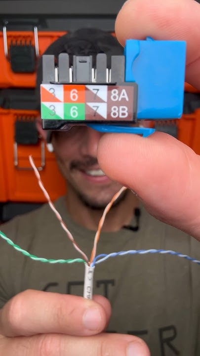 how to read the CAT6 keystone and which color coding to use #lowvoltage ...
