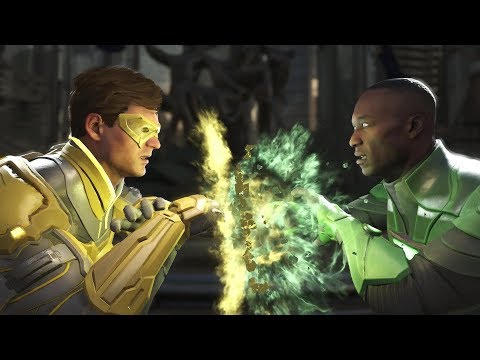 Injustice 2: Green Lantern Vs John Stewart - All Intro/Outros, Clash Dialogues, Super Moves