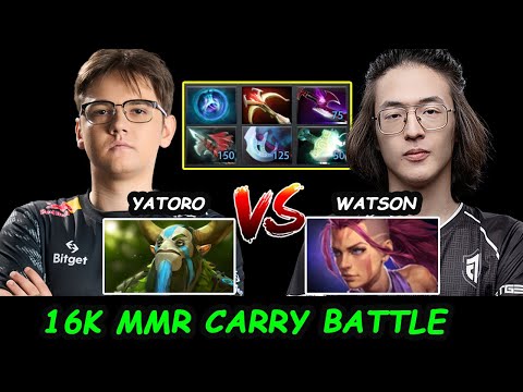 Yatoro vs Watson |16K MMR BATTLE | Team SPIRIT vs  Gaimin Gladiators FISSURE Universe: Ep 4