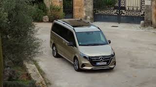 The new Mercedes-Benz EQV AVANTGARDE Design in Kalahari gold metallic