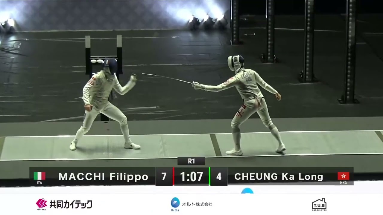 Tokyo World Cup 2024 SMF - L4 - Filippo Macchi ITA v Cheung Ka Long HKG