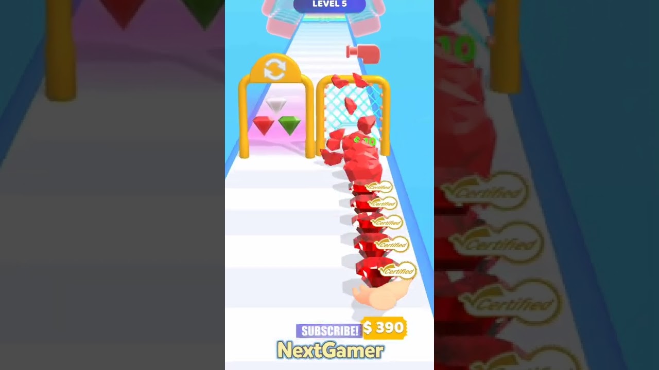 Gem Stack 💎Mobile Gameplay By NextGamer (Android,iOS) Level 5