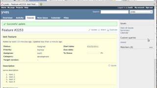 Edit a Ticket (issue) on Redmine