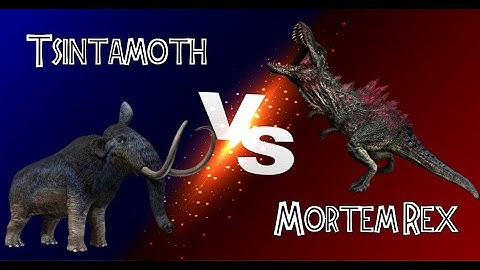LEVEL 30 BOOSTED TSINTAMOTH TAKES ON MORTEM REX! - Jurassic World Alive