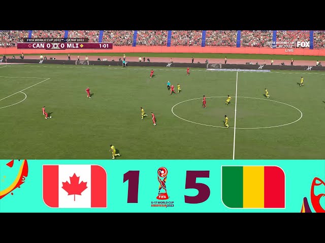 Canadá x Mali, Grupo B, Copa do Mundo Sub-17 da FIFA Indonésia 2023™, Jogo completo