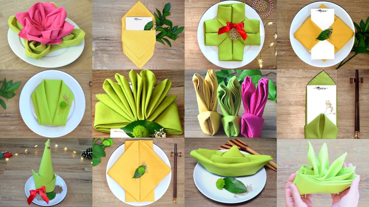 The Best Napkin Folding Ideas — The Best Napkin Folding Ideas to Up Your  Holiday Hosting Game