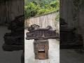 This entire HOUSE is actually just ONE piece of wood!#Handmade #art #skill