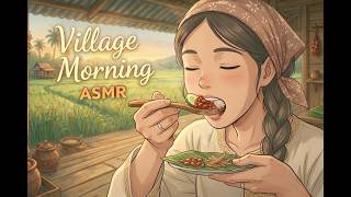 A Peaceful Morning in a Malaysian Village | Ghibli Style Nasi Lemak Cooking screenshot 1