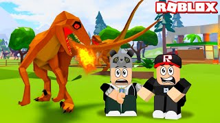 Dinozor Parkı Kuruyoruz!! - Panda ile Roblox Dinosaur Zoo Tycoon screenshot 4