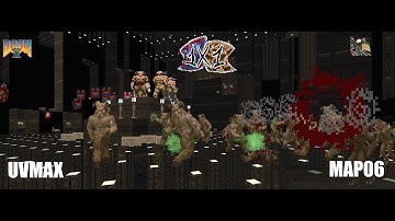 DoomII - 1x1 Map 06: Dark Tek Empire (UVMAX 14:25)  + commentary