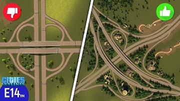 Creating a 4-way Highway Interchange in Cities: Skylines. s02e14