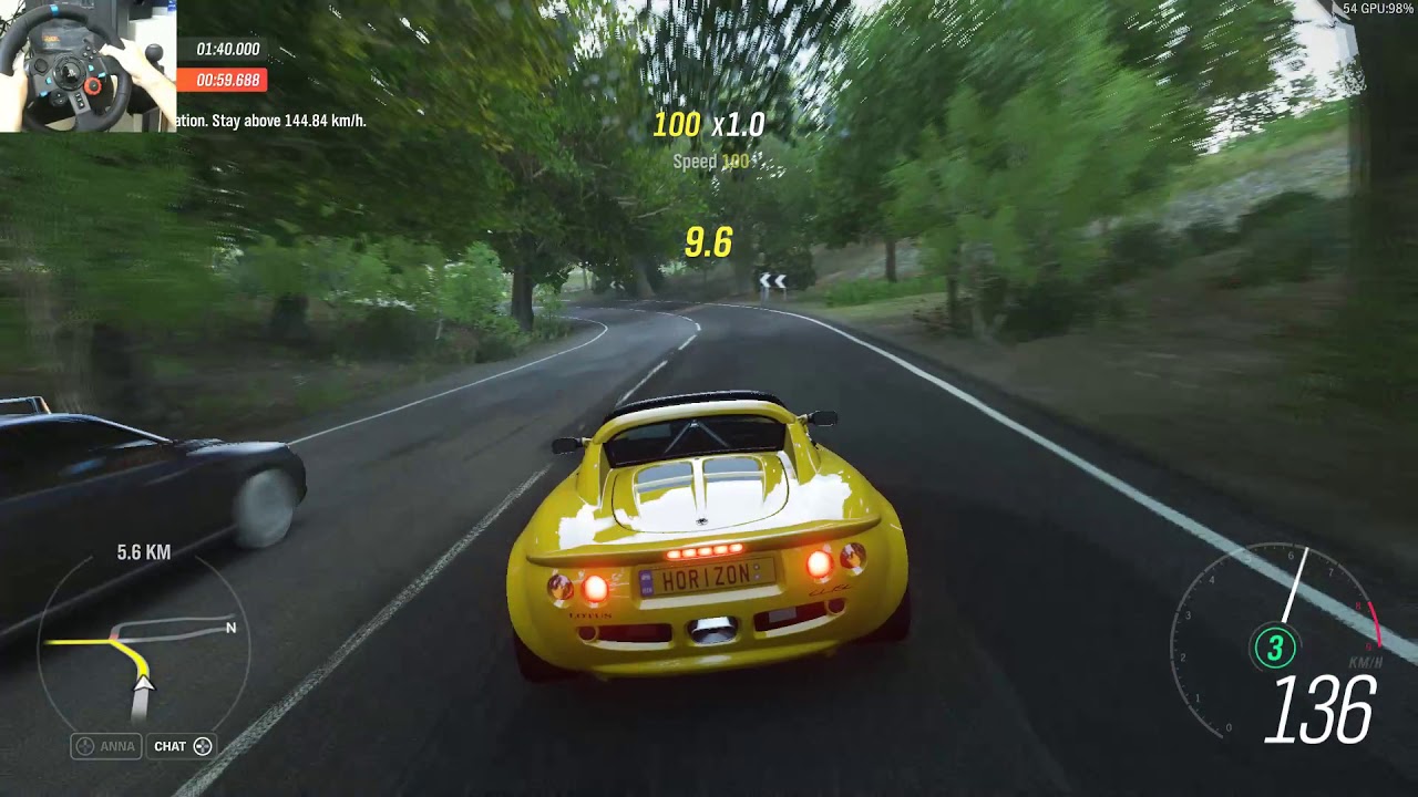 [FH4] Lotus Elise S2 Logitech g29 gameplay YouTube