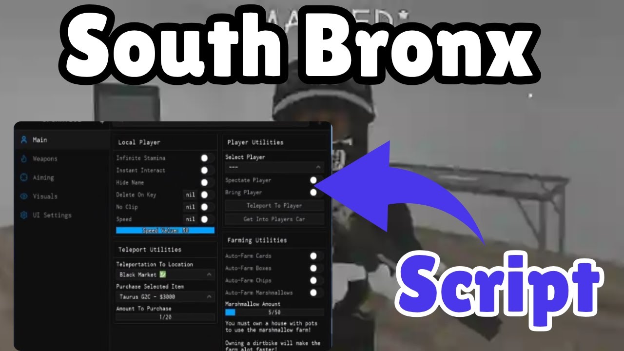 South Bronx Script | Aimbot, Auto Farm, God Mode! (Pastebin) - YouTube