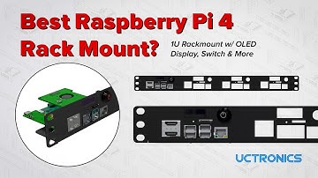 19” 1U Raspberry Pi 4 Rack Mount (w/ OLED Display, Switch & More)