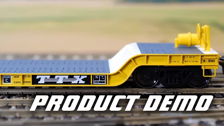 EXACTRAIL - HO Depressed Center Flat Car on Product Demo
