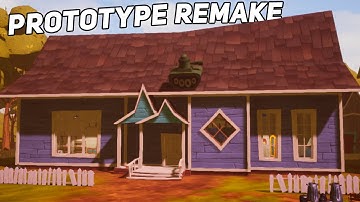 Hello Neighbor Old Prototype Mod Remake Gameplay