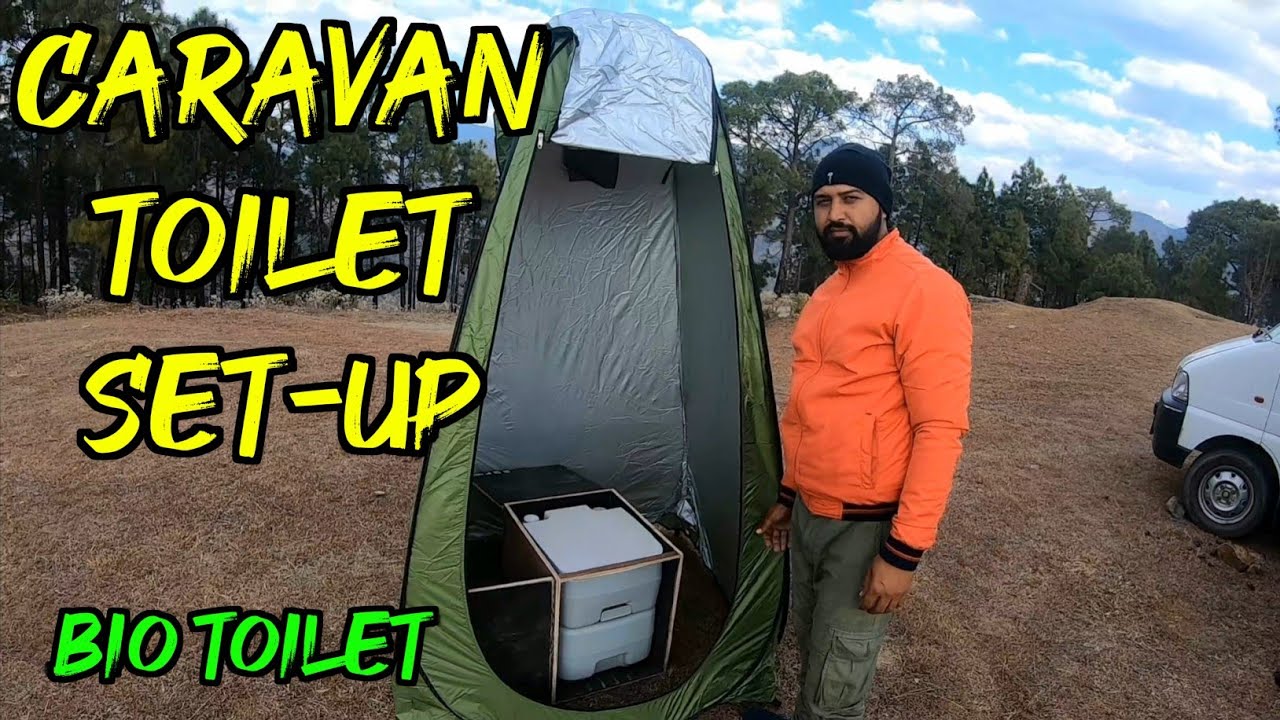 Toilet Setup in camper van Bio Toilet begharparindey Bathroom Set