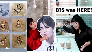 ALL BTS PLACES I've been to so far / BTS Handprints, Café, Restaurant, etc