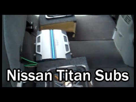 Nissan Frontier Crew Cab >> 2004 Nissan Titan Subs & Amps - YouTube Nissan Frontier Crew Cab >> 2004 Nissan Titan Subs & Amps - YouTube