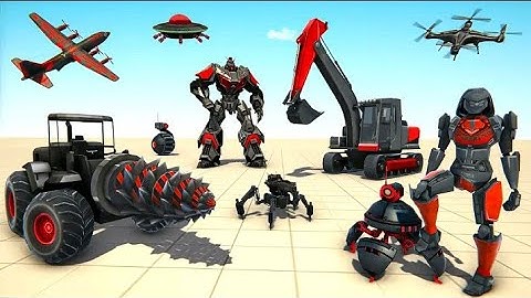 Mech Robot Transforming Games: Excavator Jet Car Multiple Robot Transform Android Gameplay Game #car